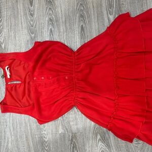 Bershka red dress